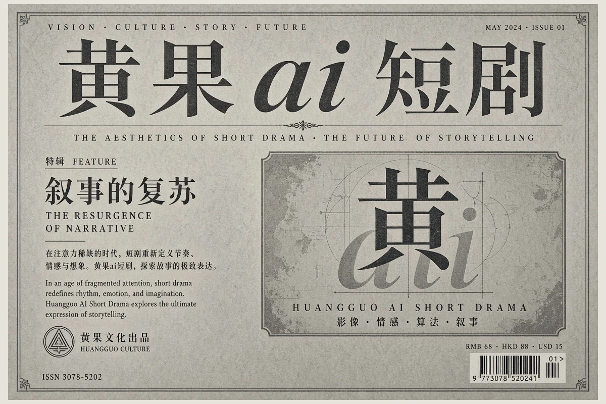 黄果ai短剧品牌形象